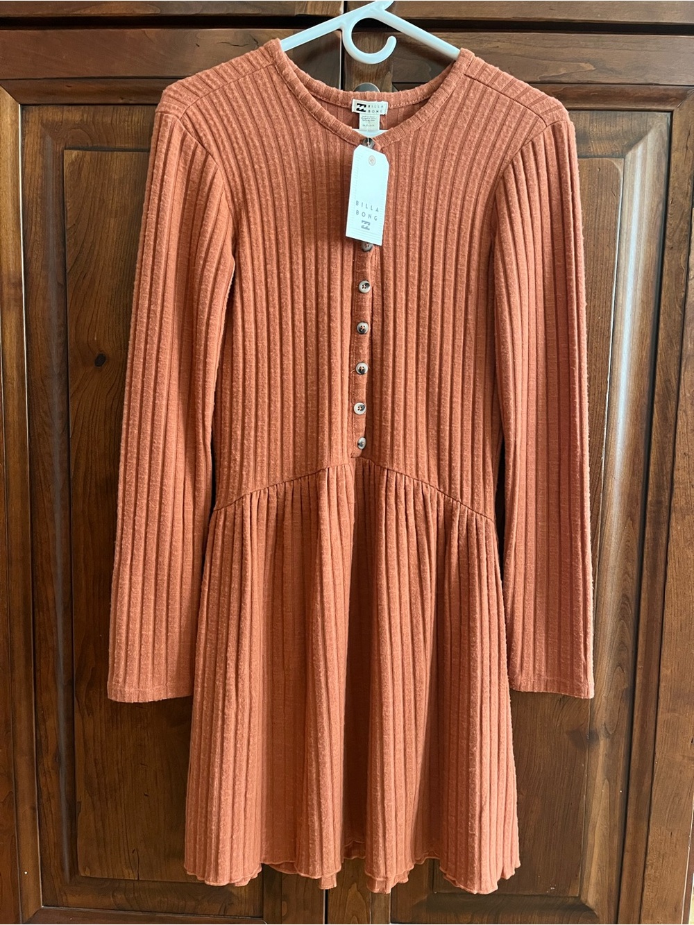 Billabong “Always Lounging” Dress Size XS Rust Orange Color